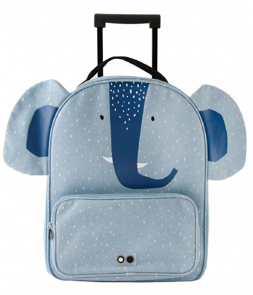 Trixie Håndbagage kufferter Travel Trolley Mrs. Elephant Blauw
