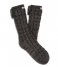 UGG  Laila Bow Fleece Lined Sock Charcoal Silver