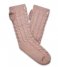 UGG  Laila Bow Fleece Lined Sock Mauve Fog Gold