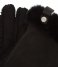 UGG  Shorty Glove W/ Leather Trim black