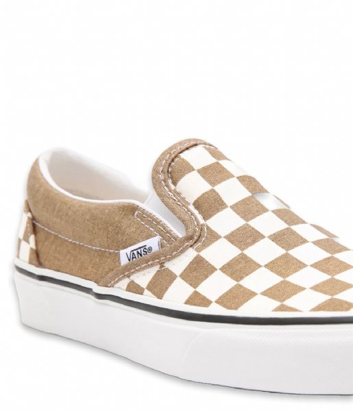 Vans  Ua Classic Slip-On Checkerboard Brown True White