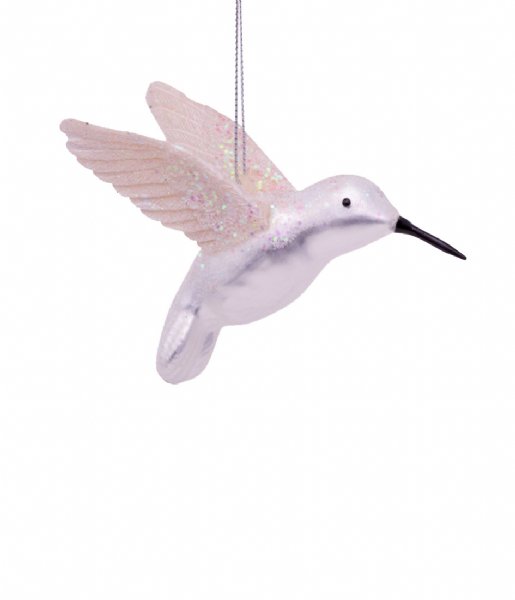 Vondels  Ornament glass hummingbird H8cm Silver