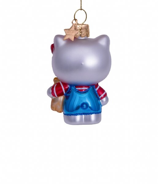 Vondels  Ornament glass Hello Kitty bear H9cm box Blue