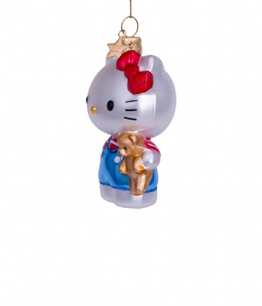 Vondels  Ornament glass Hello Kitty bear H9cm box Blue