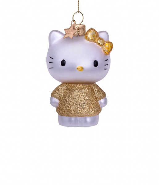 Vondels  Ornament glass Hello Kitty dress H9cm box Gold