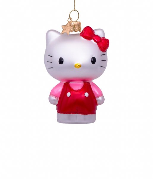 Vondels  Ornament glass Hello Kitty pantsuit H9cm box Pink