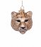 Vondels  Ornament Glass Shiny Panther Head 7.5 cm Gold plated