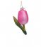 Vondels  Ornament glass tulip H10cm Pink