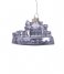 Vondels  Ornament glass opal Monopoly boat H7cm box Silver