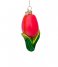 Vondels  Ornament glass tulip H8.5cm box Orange Red