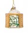 Vondels  Ornament Glass Van Gogh Almond Blossom Gold Jar 10cm With Box Blossom
