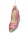 Vondels  Ornament Glass Soft Pink Opal Wedge Heels 8cm Pink
