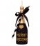 Vondels  Ornament Glass Champagne Bottle 16 cm Black