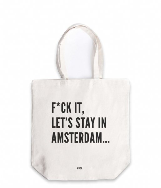 Wijck  Amsterdam City Canvasbag Wit