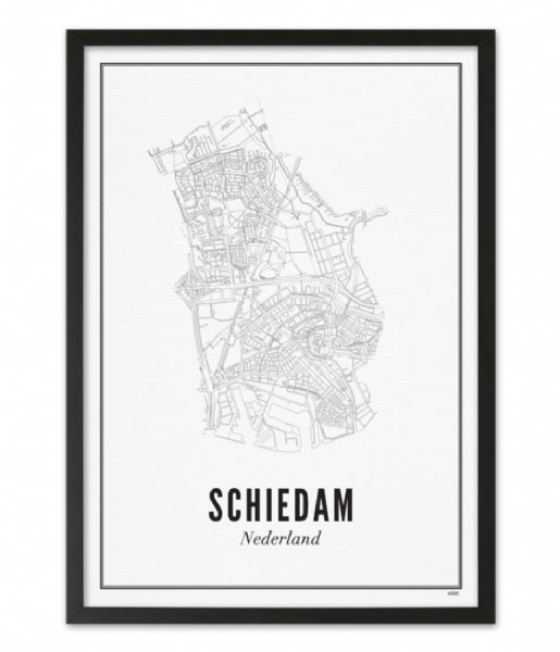 Wijck  Schiedam City Black White