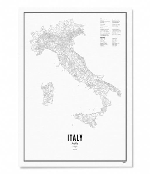 Wijck  Italy Country Prints Black White