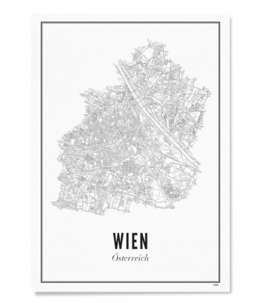 Wijck  Wenen Vienna City Prints Black White