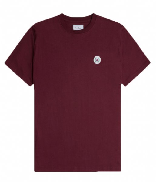 Woodbird  Our Jarvis Patch Tee Bordeaux